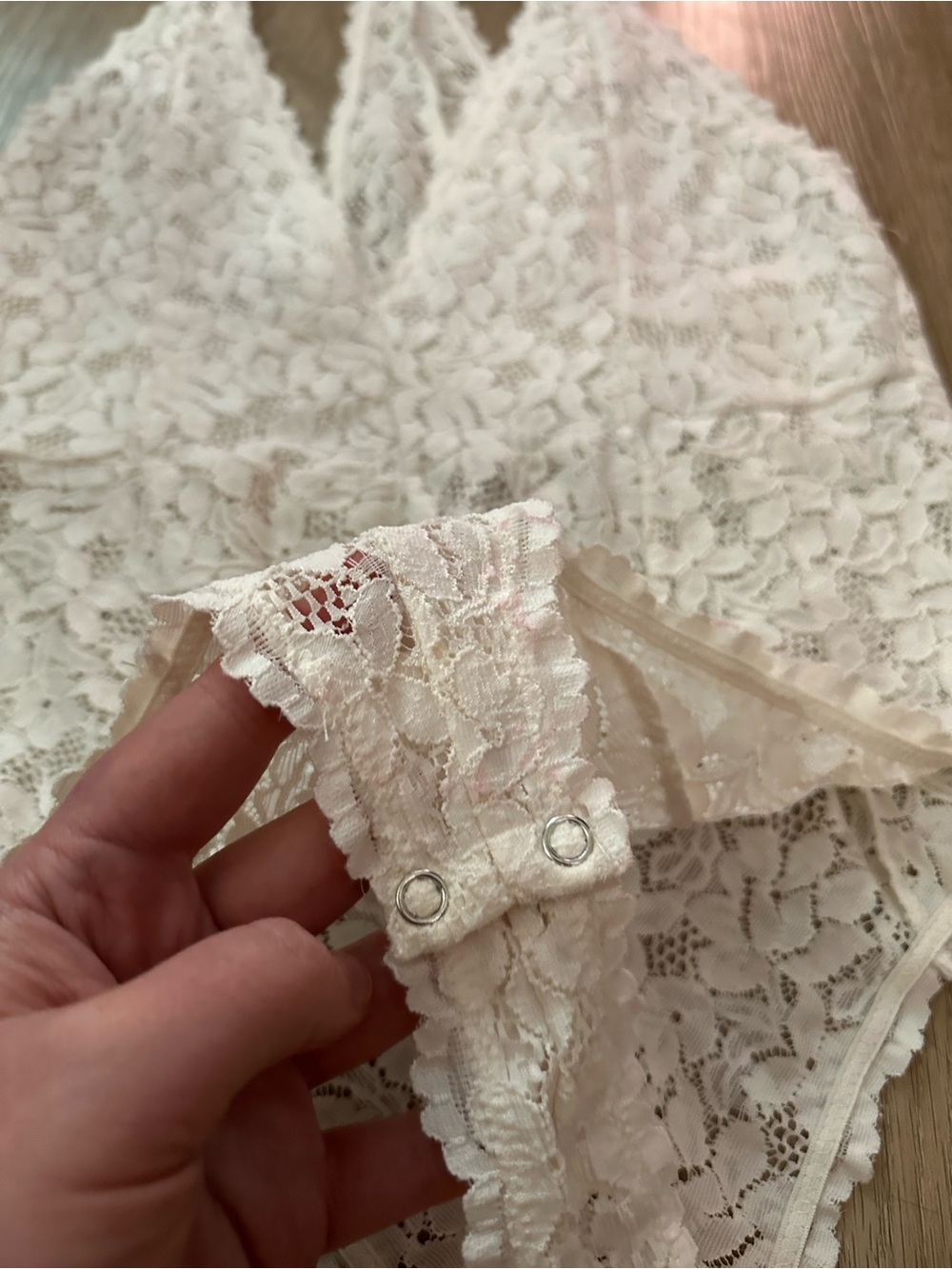 Free People Intimately Galloon Lace Halter Bodysuit - Picture 7 of 7